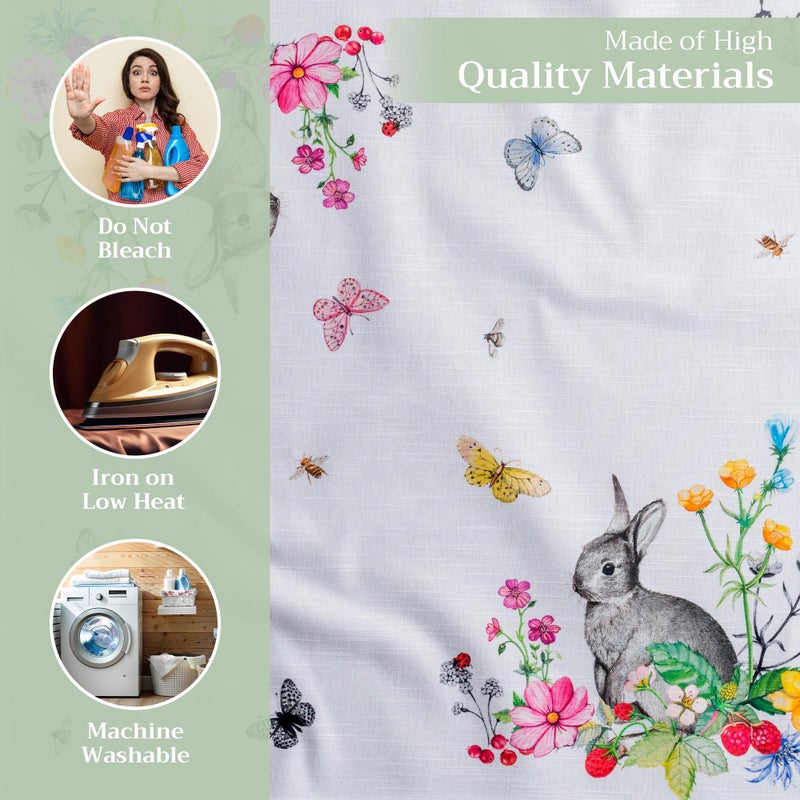 Maison d' Hermine Cloth Napkins Set of 4 100% Cotton Everyday Reusable Square Napkins Cloth Washable, Dinner, Party, Wedding, Restaurant, Spring/Summer (Printemps, 20" x 20") - Image 3